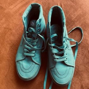 Solid teal canvas VANS